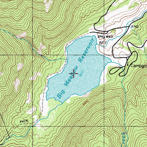 Topographic Map of Black Creek, CO