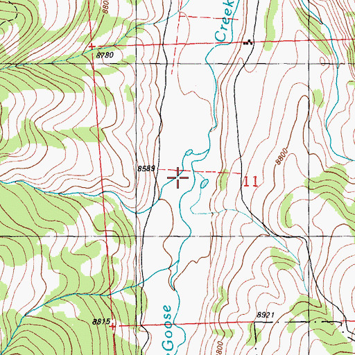 Topographic Map of Elliot Creek, CO