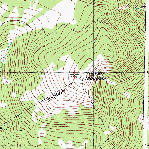 Topographic Map of Copper Mountain, CO