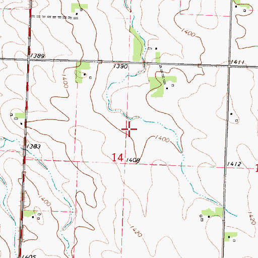 Topographic Map of Floyd Township Cemetery, IA