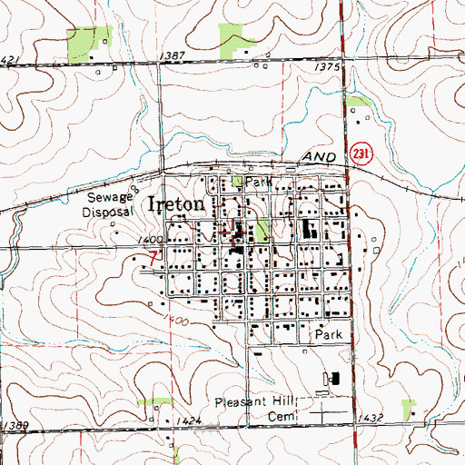 Topographic Map of Sioux County Sheriffs Office, IA