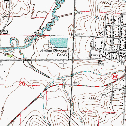 Topographic Map of Kingsley - Pierson Elementary School, IA