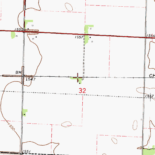 Topographic Map of Max (historical), IA