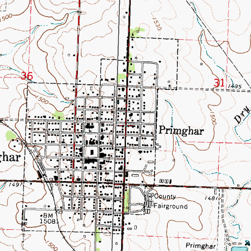 Topographic Map of Ohme Medical Clinic, IA