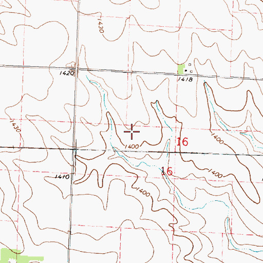 Topographic Map of Steele Prairie State Preserve, IA