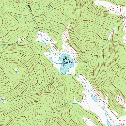 Topographic Map of Big Lake, CO