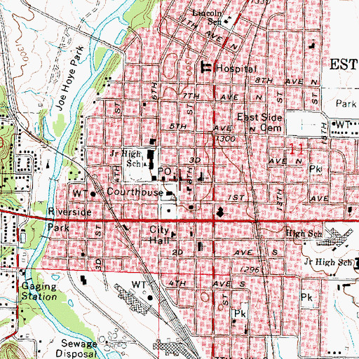 Topographic Map of Union Baptist Church, IA