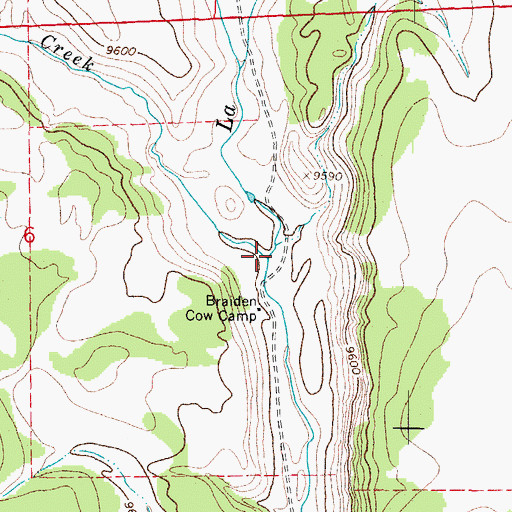 Topographic Map of Jarosa Creek, CO