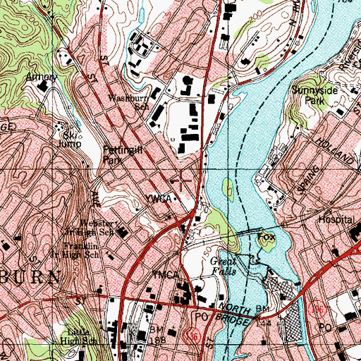 Topographic Map of Advent Christian Church, ME