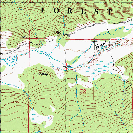 Topographic Map of Waterfall Creek, CO