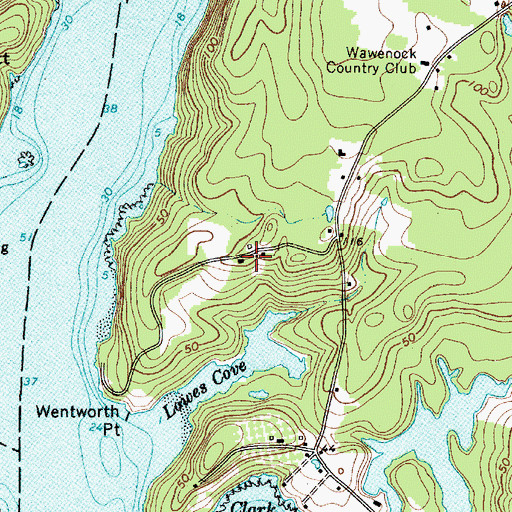 Topographic Map of Ira C Darling Center for Research, Teaching and Service, ME