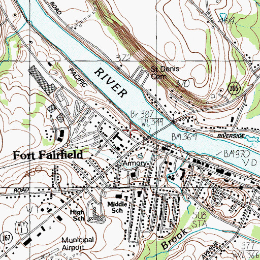 Topographic Map of Frontier Heritage History Museum, ME