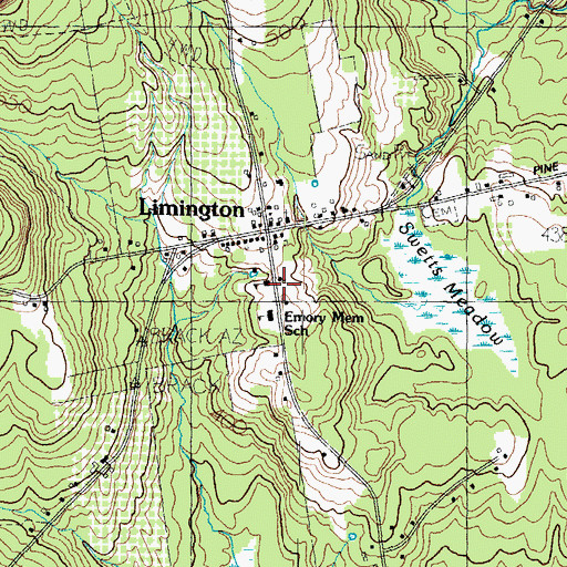 Topographic Map of Limington Academy, ME