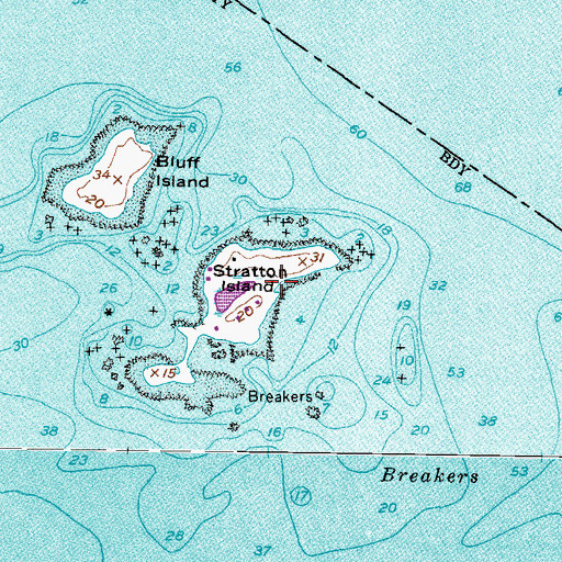 Topographic Map of Phineas W Sprague Memorial Sanctuary, ME