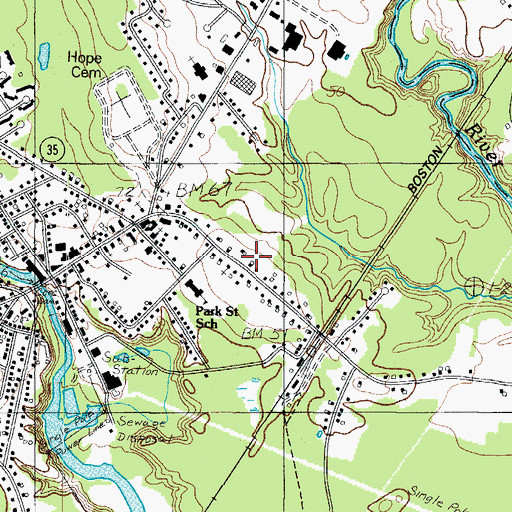 Topographic Map of Taylor-Barry House, ME