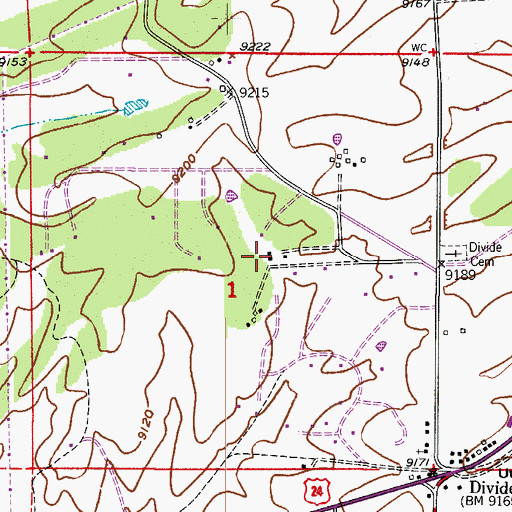 Topographic Map of Colorado Ranch, CO