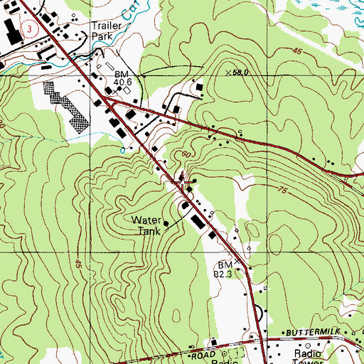 Topographic Map of Maine Department of Social Services, ME