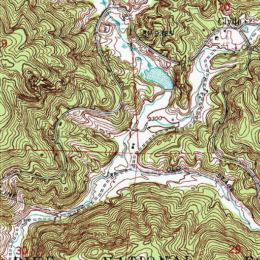 Topographic Map of Bison Creek, CO