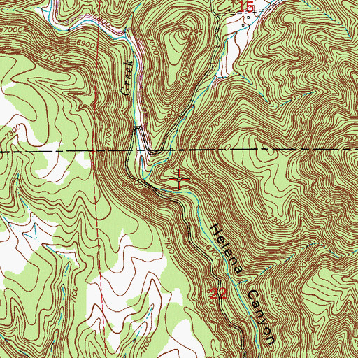 Topographic Map of Wilson Creek, CO