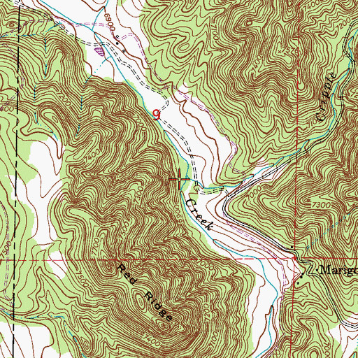 Topographic Map of Cripple Creek, CO
