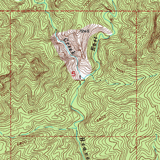 Topographic Map of East Beaver Creek, CO