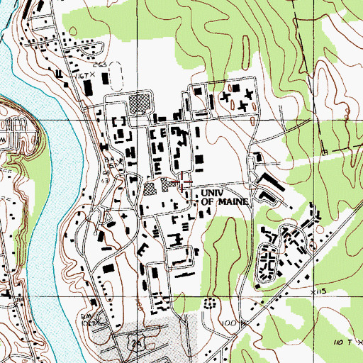 Topographic Map of Class of 1944 Hall, ME