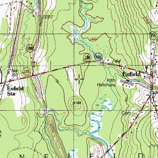 Topographic Map of Cobb Hatchery, ME