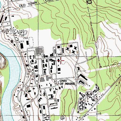 Topographic Map of Frederick A and Elizabeth F Soderberg Center, ME