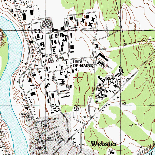 Topographic Map of New England Plant Soil and Water Laboratory, ME