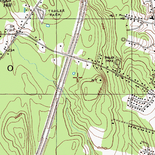 Topographic Map of Our Lady of Wisdom Chapel, ME