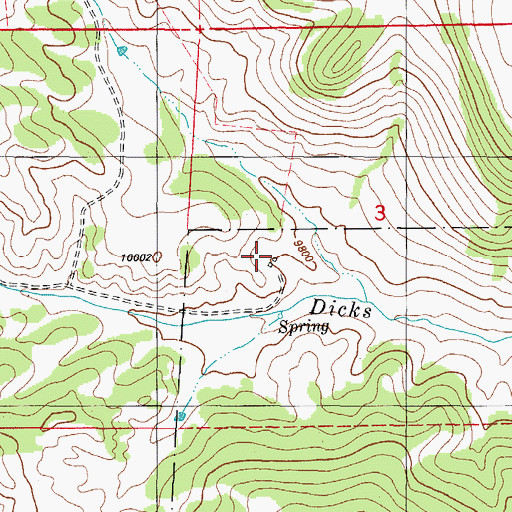 Topographic Map of Shimmins Camp, CO