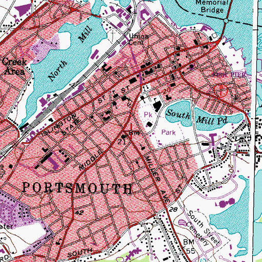 Topographic Map of James E Whalley Museum, NH