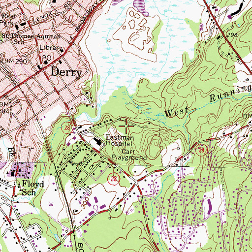 Topographic Map of Alexander-Carr Playground, NH