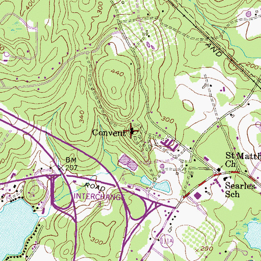 Topographic Map of Castle Junior College, NH