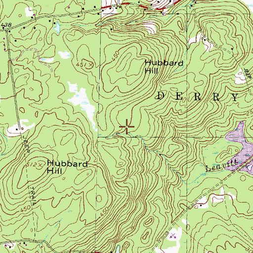 Topographic Map of East Derry Memorial Elementary School, NH