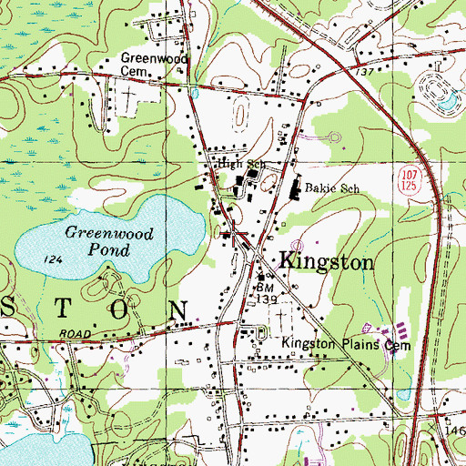 Topographic Map of First Universalist Church, NH