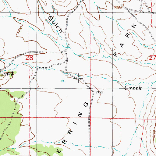 Topographic Map of Herring Park, CO