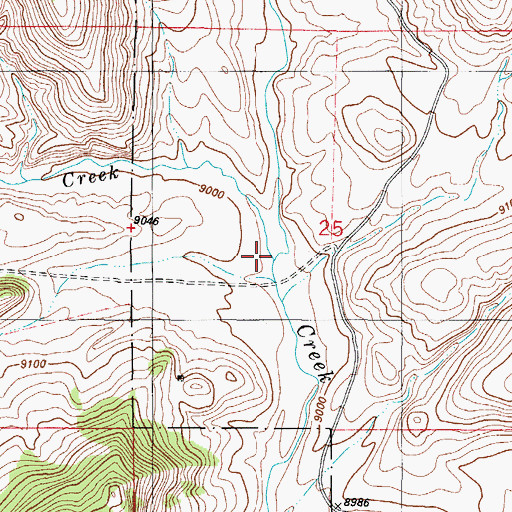 Topographic Map of Herring Creek, CO