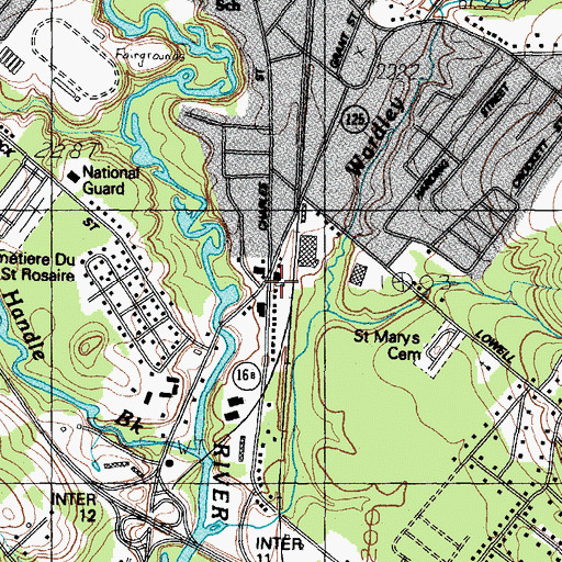 Topographic Map of Greater Rochester Chamber of Commerce, NH
