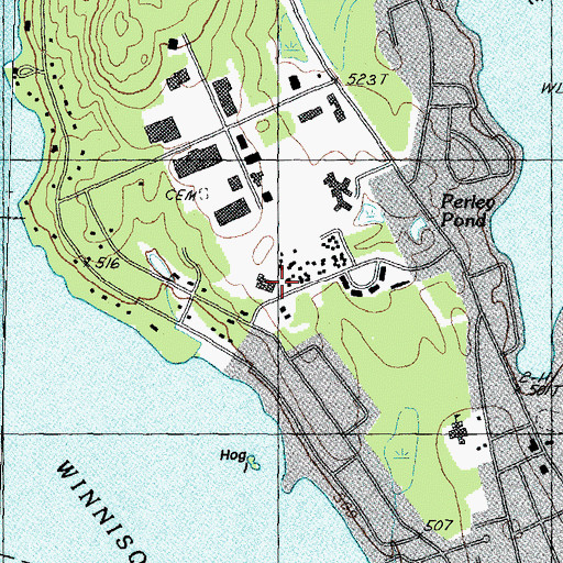 Topographic Map of McKerley Health Care Center, NH