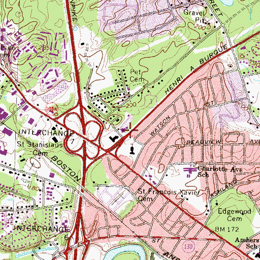 Topographic Map of Community Chapel, NH
