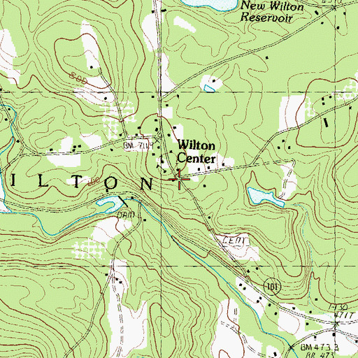 Topographic Map of First Unitarian Congregational Society, NH