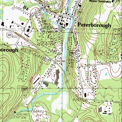 Topographic Map of Greater Peterborough Chamber of Commerce, NH