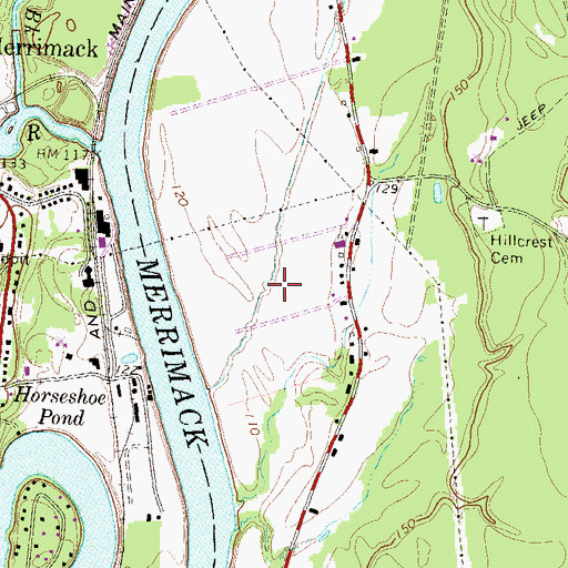 Topographic Map of Passaconaway Country Club, NH