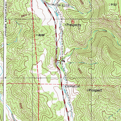 Topographic Map of F L Rowe Ranch, CO
