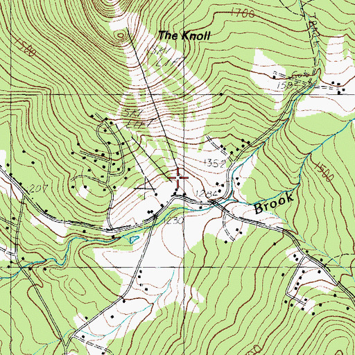 Topographic Map of Black Mountain Ski Area, NH