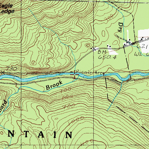 Topographic Map of Dugway Picnic Area, NH