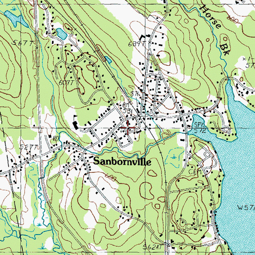 Topographic Map of Saint Anthonys Church, NH