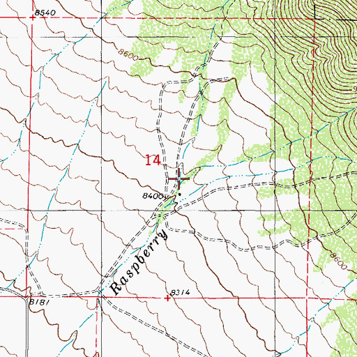 Topographic Map of Ferguson Creek, CO