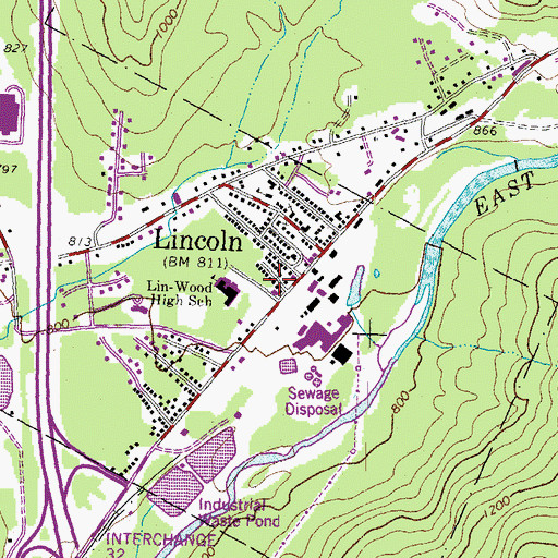 Topographic Map of North Country Home Health Care Center, NH